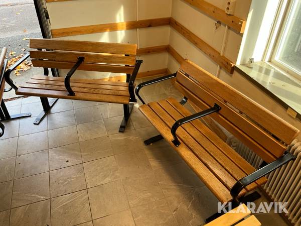 Parksoffa/Trädgårdsbänk Nola Sweden 2st