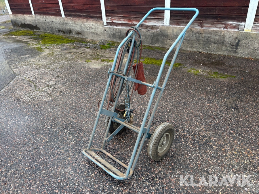 Svetsvagn till gasbehållare