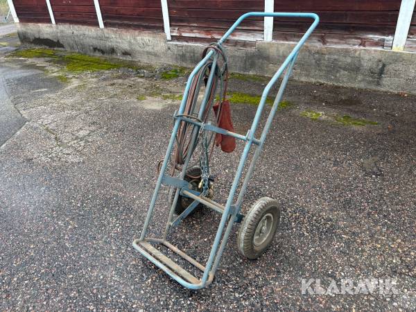 Svetsvagn till gasbehållare