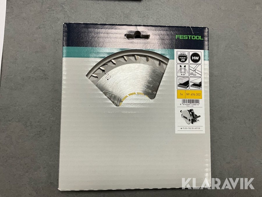Sågklinga Festool W28 160x2,2x20
