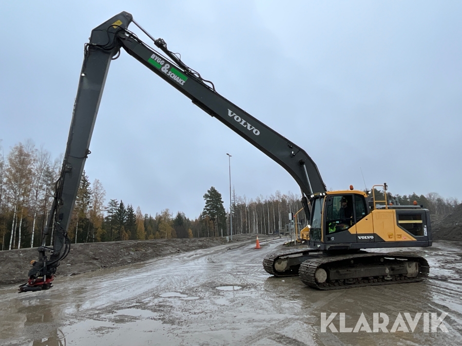 Grävmaskin långgrävare Volvo EC250ELR