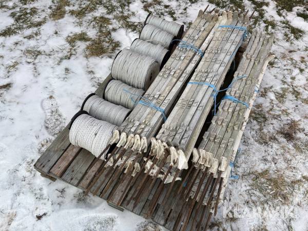 El-stängsel plaststolpar 60 st