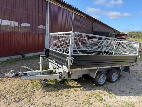 Tippsläp Humbaur HZ 3500-B 3-vägstipp BE-körkort