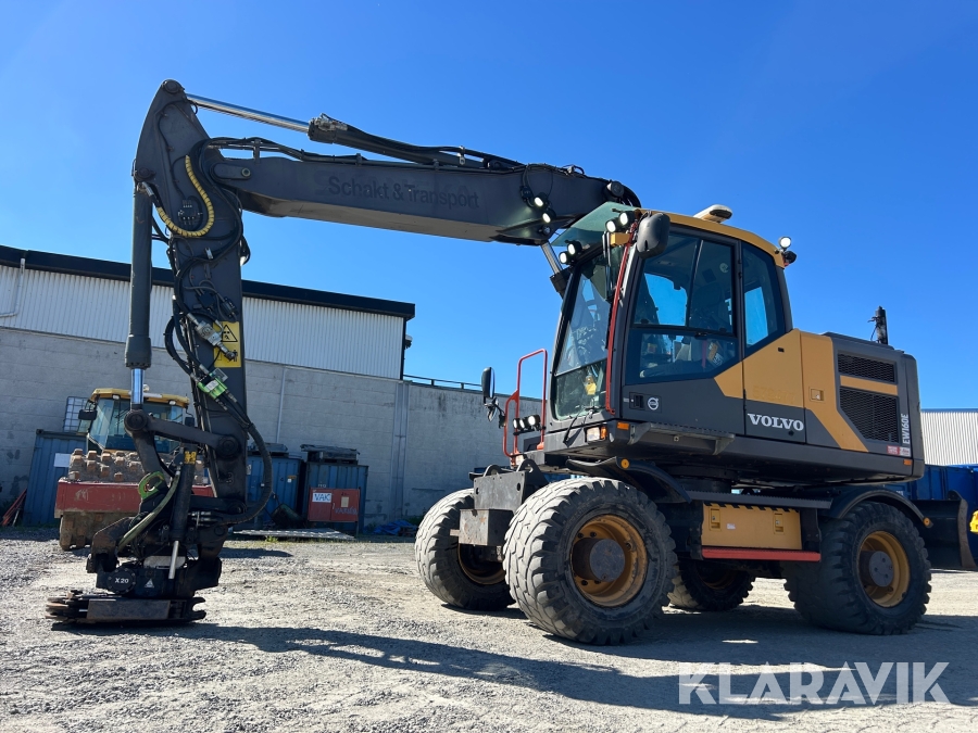 Hjulgrävmaskin Volvo EW160E med rotator m grip