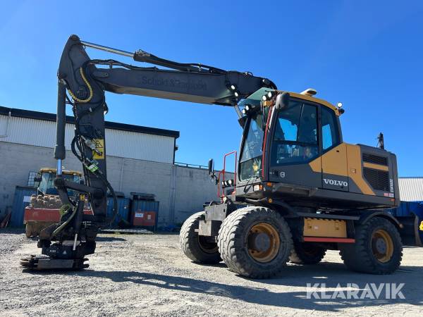 Hjulgrävmaskin Volvo EW160E med rotator m grip