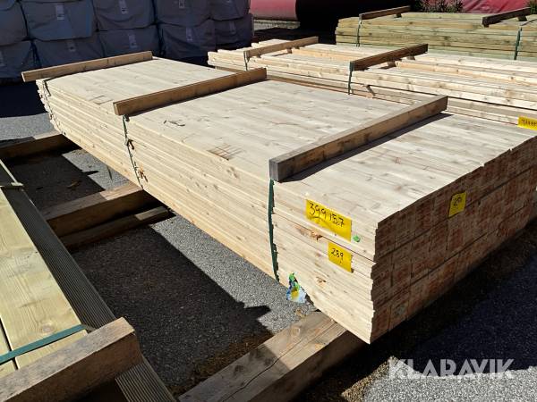 Virkespaket ytterpanel finsågad 22x95 871 löpmeter