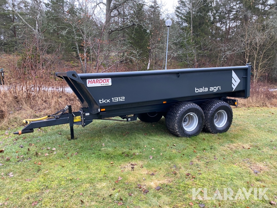 Dumpervagn Bala Agri TKX 1312 med Hardox