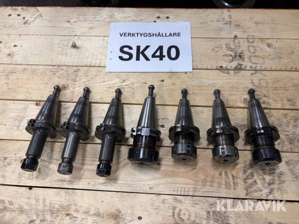 CNC Verktygshållare SK 40 Hyllshållare