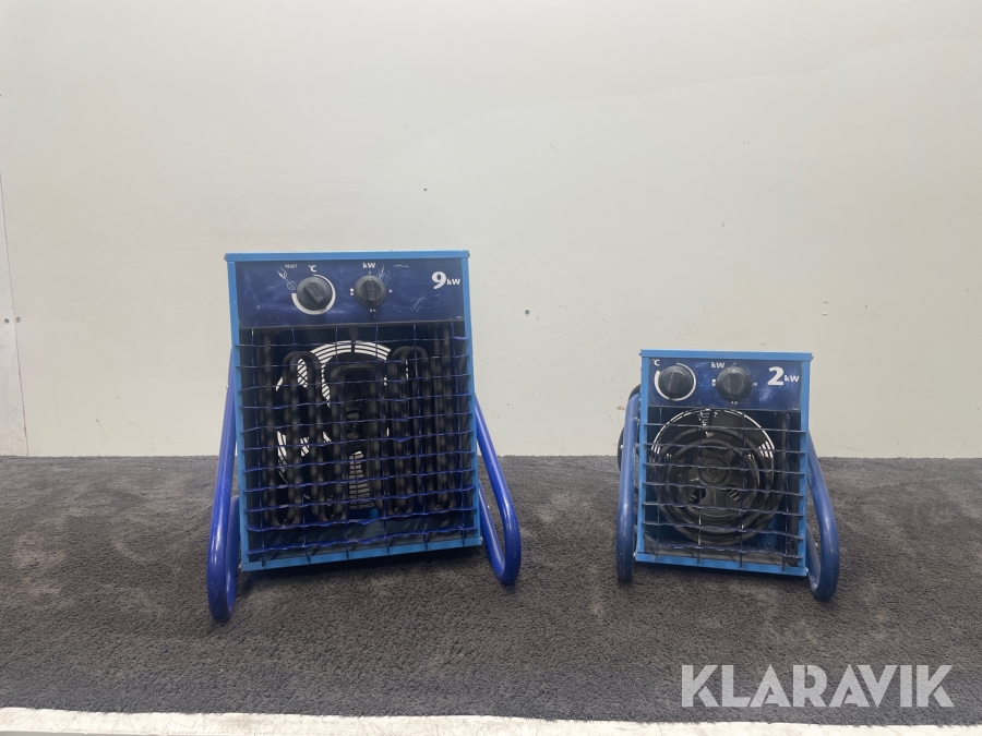 Varmluftsfläktar El-Björn VF9B, VF21A
