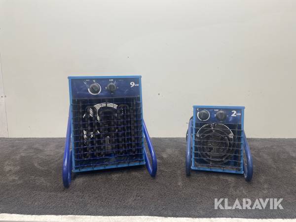 Varmluftsfläktar El-Björn VF9B, VF21A