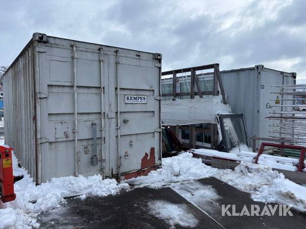 Container 20 fot - 2 st med Diverse Ventilationsrör och böjar