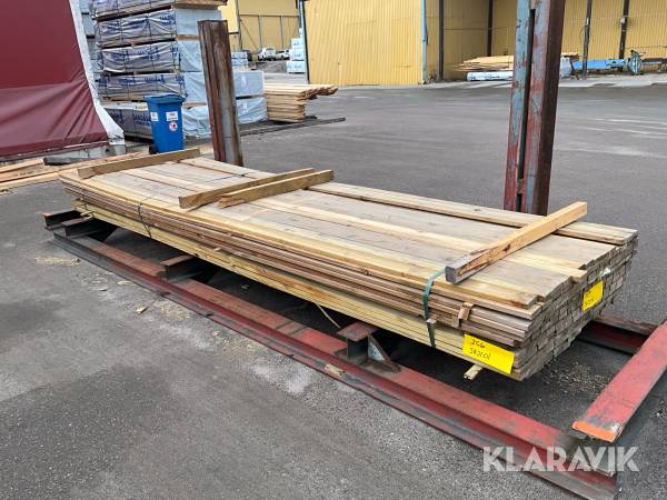 Virkespaket impregnerad hyvlad 22x70 764 Löpmeter