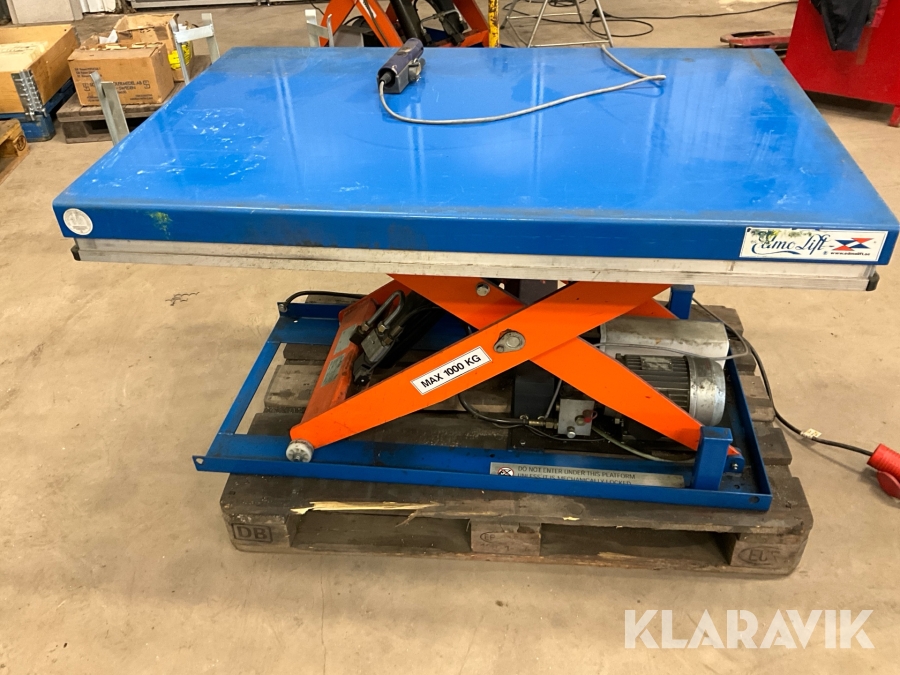Lyftbord Edemo Lift 1000kg