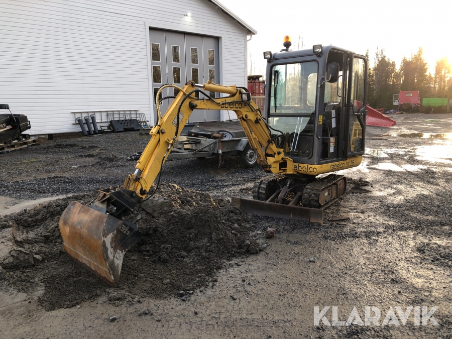 Grävmaskin Abelco XC16 Med transportvagn