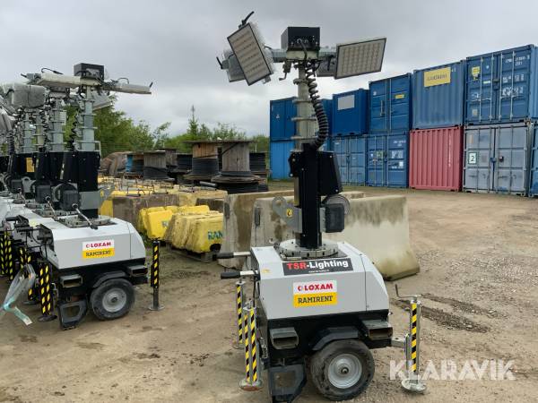 Belysningsmast på hjul 7m Generac Link T3 4x185W