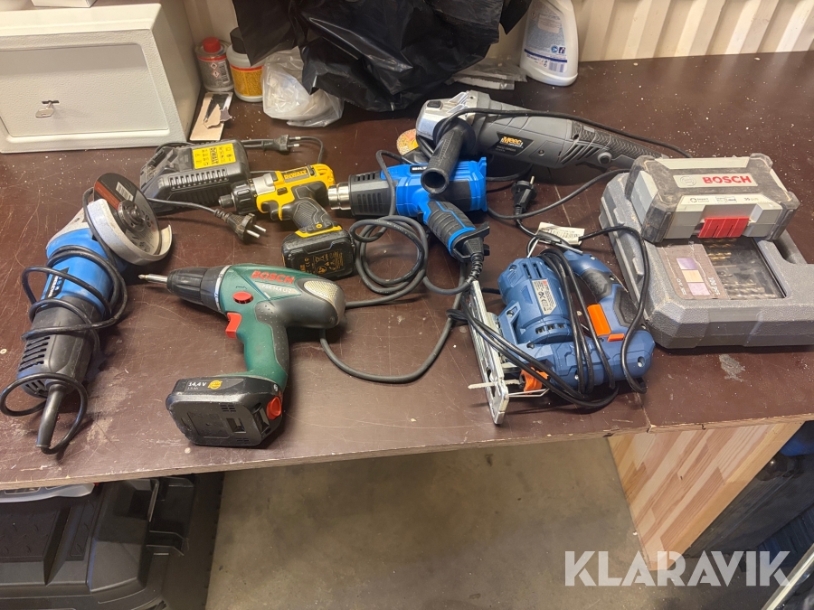 Blandat parti handverktyg
