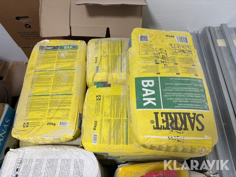 Lim & Armeringsbruk grå Sakret BAK 25 kg