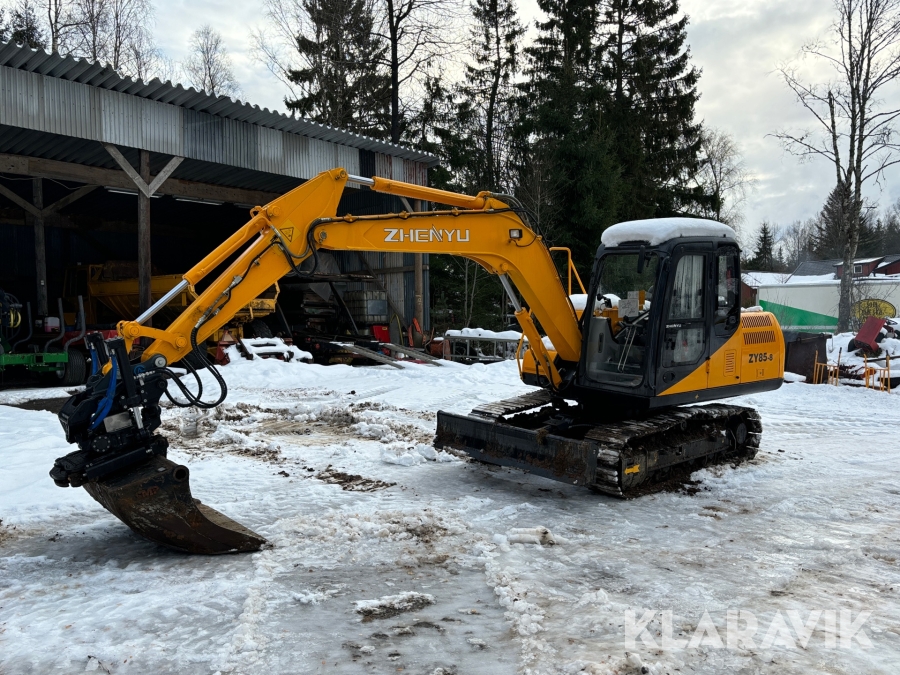 Grävmaskin 8,5 ton Zi-ienyu ZY85-8