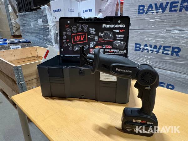 Växelverkande såg / tigersåg Panasonic EY47A1LJ2F32 2st batteri och laddare