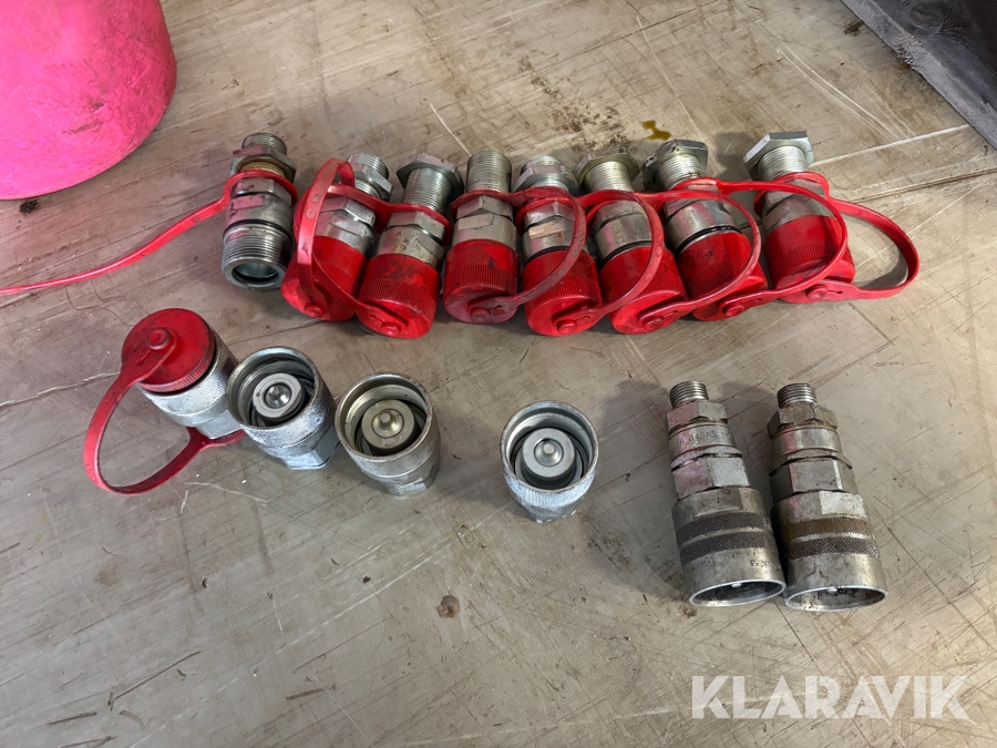 Hydrauliska skruvkopplingar 6 st honor & 8 st hanar