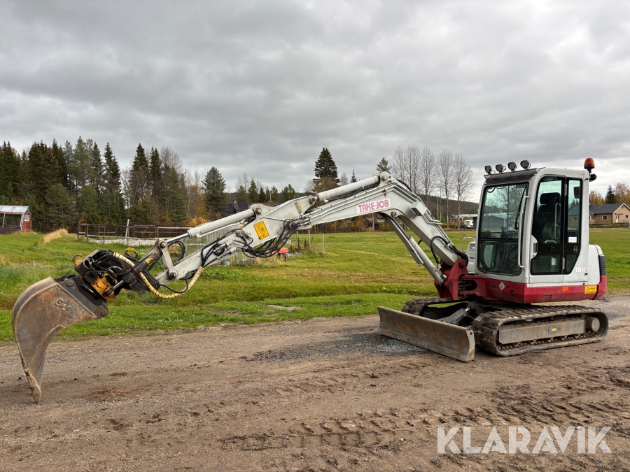 Grävmaskin Take-Job TB 145 4,7t med flera redskap