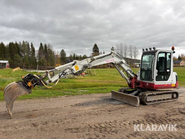 Grävmaskin Take-Job TB 145 4,7t med flera redskap