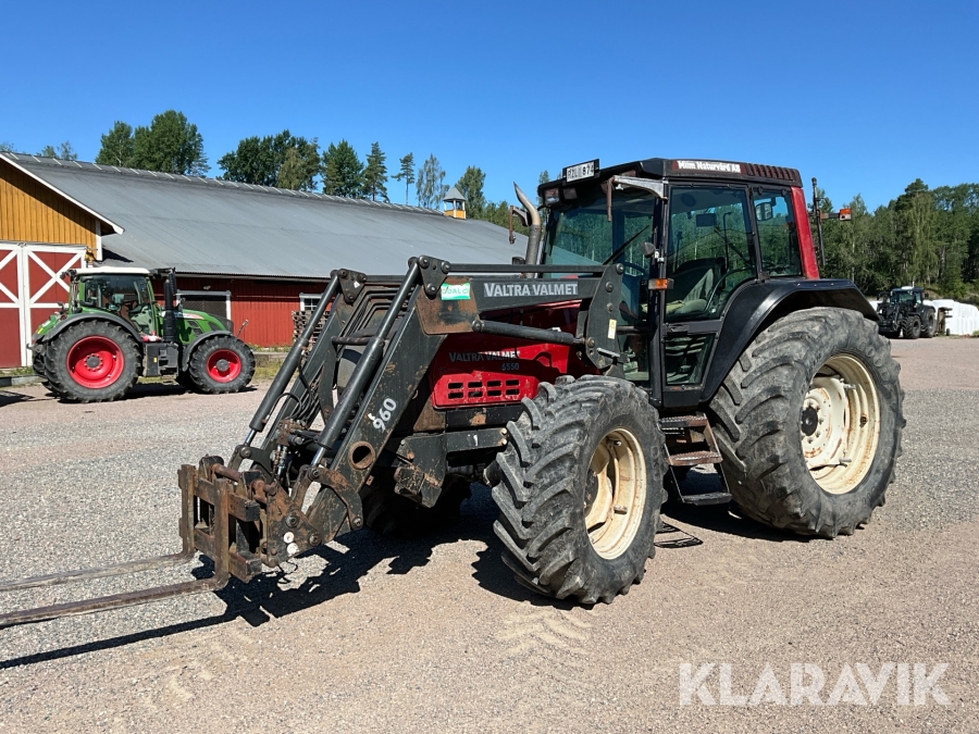 Traktor Valtra Valmet 6550 TwinTrac med lastare