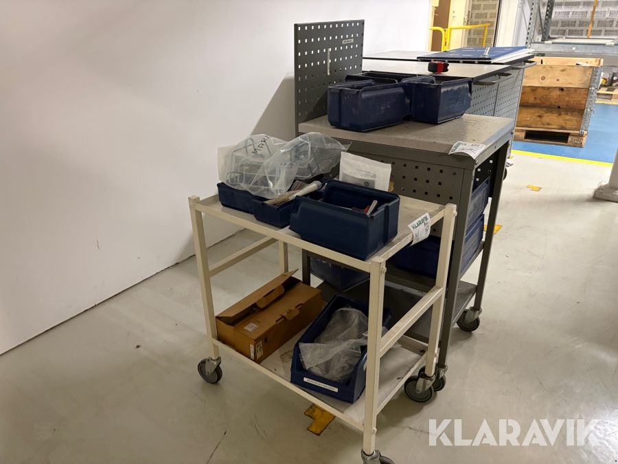 Rullvagnar 2 st med skruv & lådor