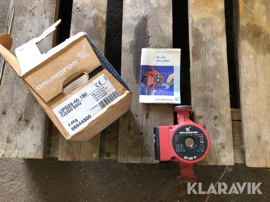 Cirkulationspump Grundfos UPS 25-40 180 Ny