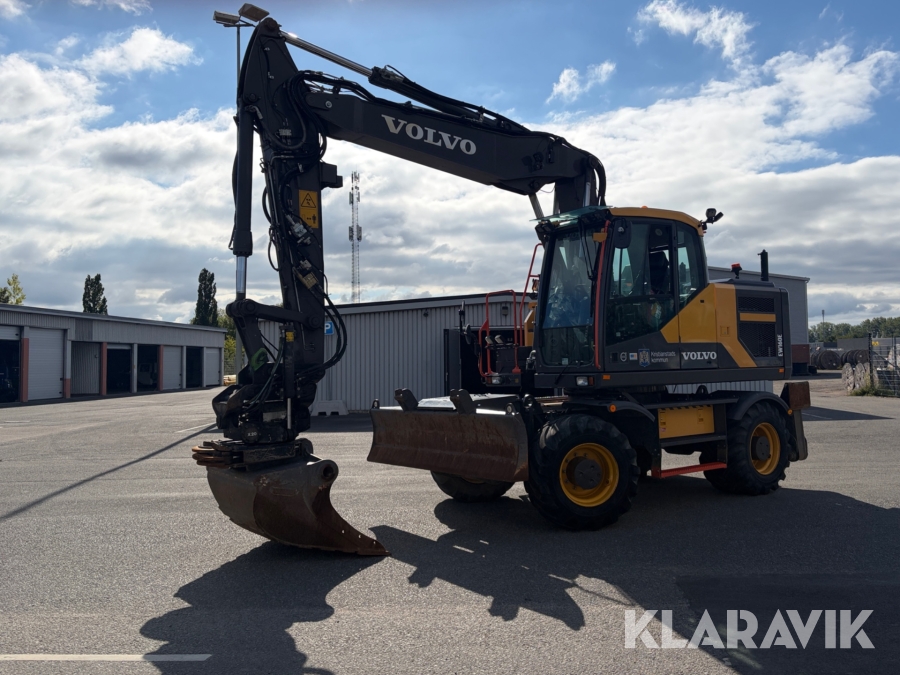 Grävmaskin Volvo EW160E med GPS, tiltrotator & skopa