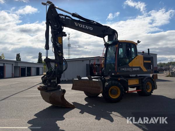 Grävmaskin Volvo EW160E med GPS, tiltrotator & skopa