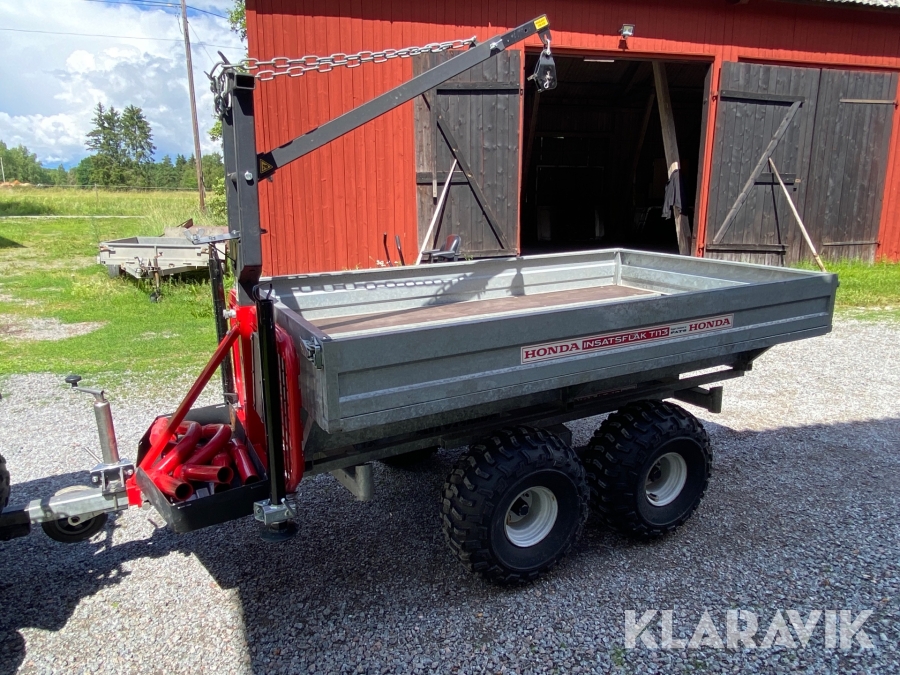 Timmervagn Honda LT-13 med Honda insatsflak