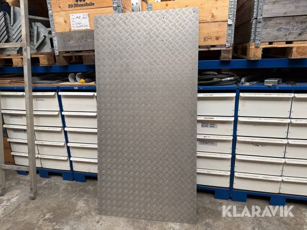 Korrugerad aluminiumplåt 2x1m