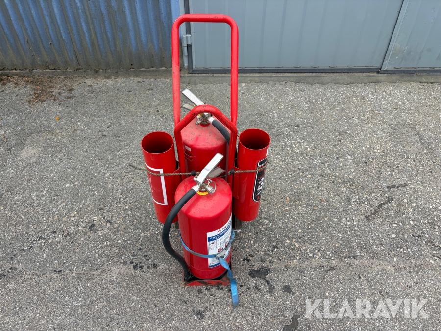 Brandsläckare på vagn Presto