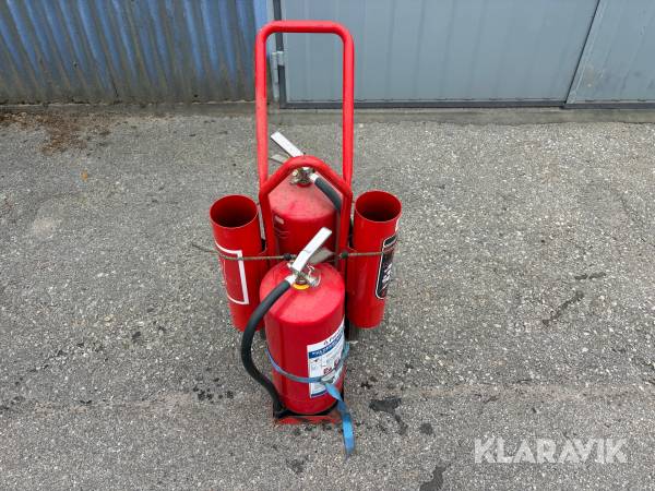 Brandsläckare på vagn Presto