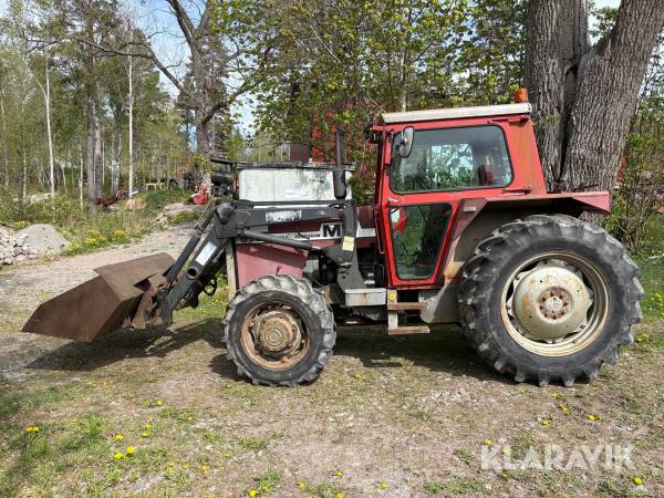Traktor Massey Ferguson 575 -4WD med lastare & skopa
