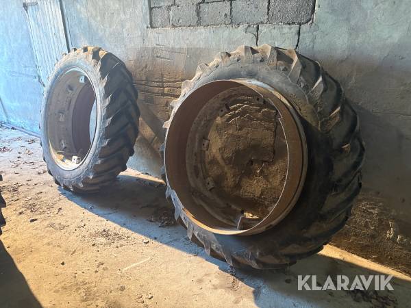 Dubbelmontage med spännare och ringar