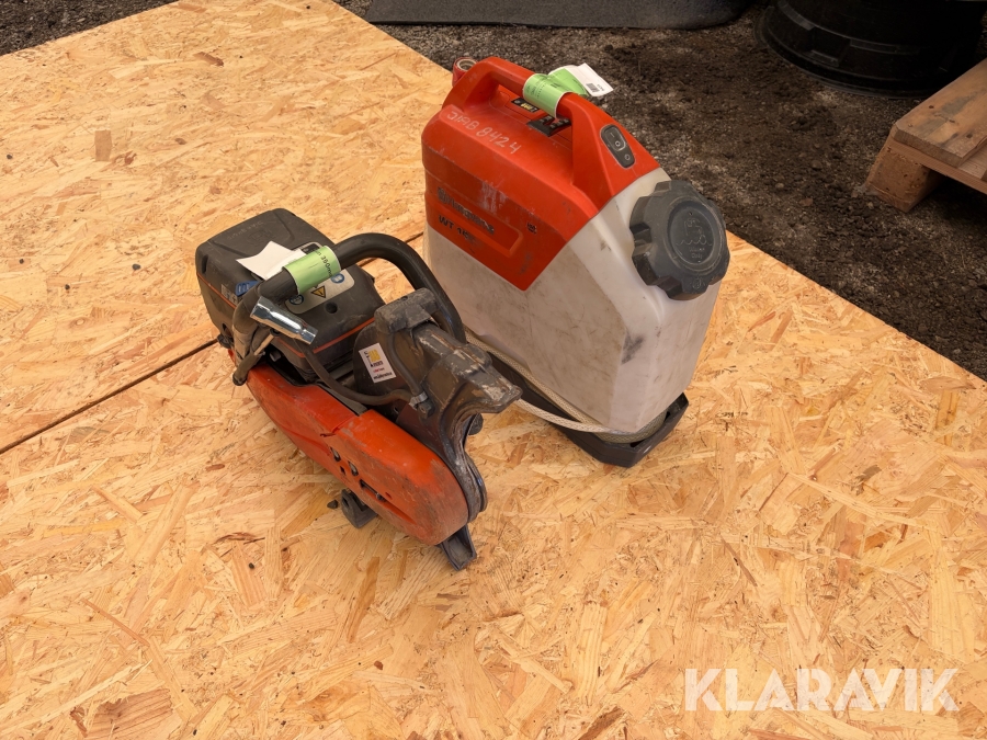 Motorkap Husqvarna K760 med vattentank