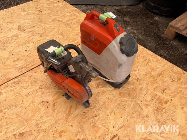 Motorkap Husqvarna K760 med vattentank