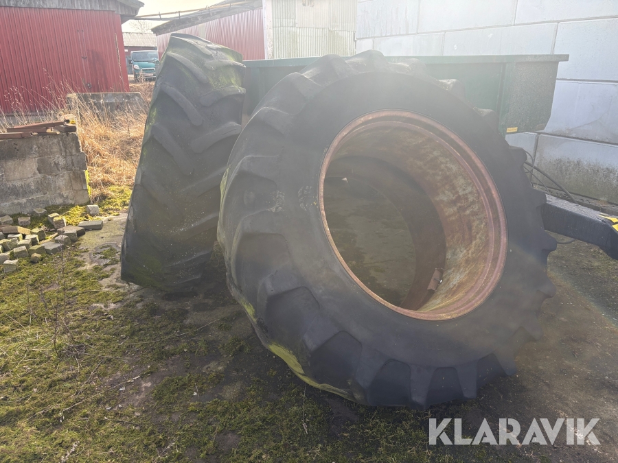 Dubbelmontage med spännare och ringar