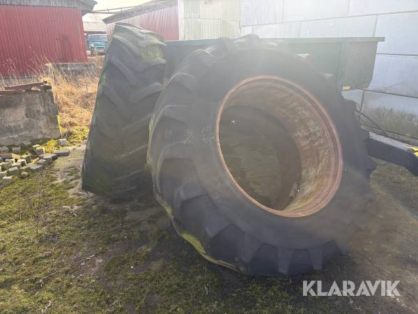 Dubbelmontage med spännare och ringar