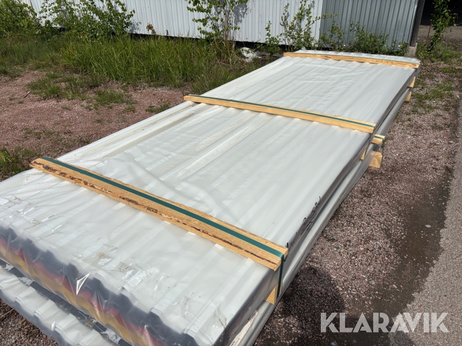 Takplåt TP20 3000x1000 ca 180kvm blandade färger