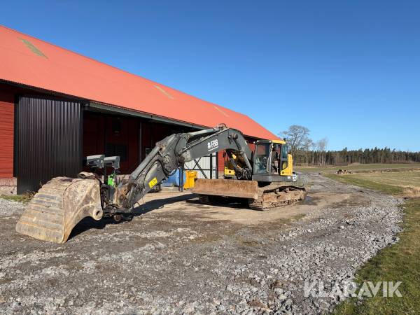 Grävmaskin Volvo ECR305CL med rototilt