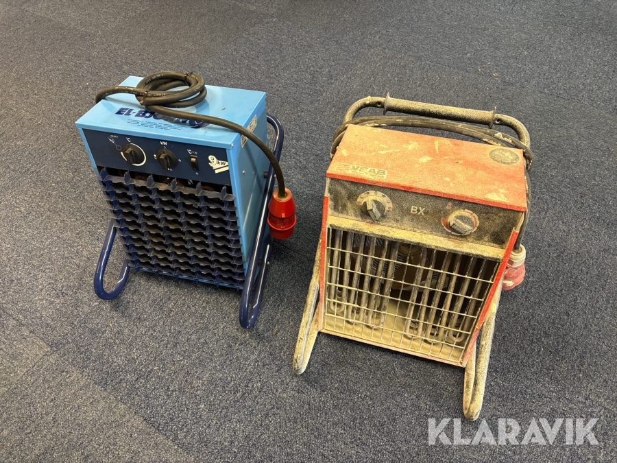 Värmefläktar 2st 9kW
