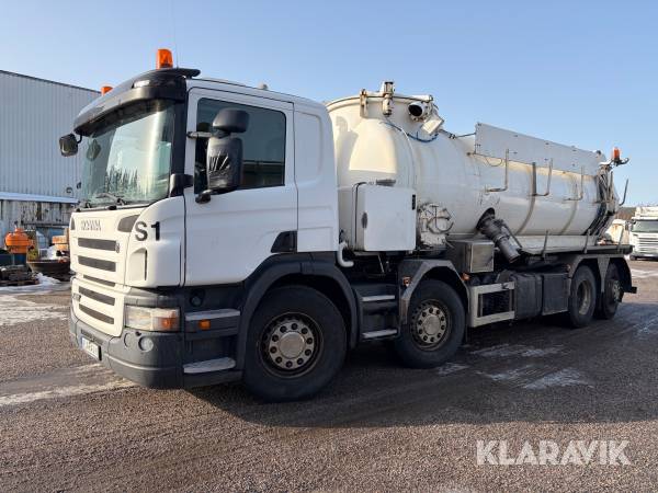 Torrsug/vakuumsug Scania P400lb 8x2*6 Hna med FlexVac 311 aggregat
