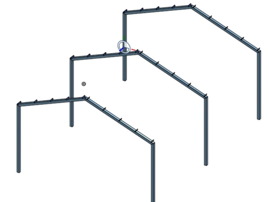 Stålkonstruktion 6x9m