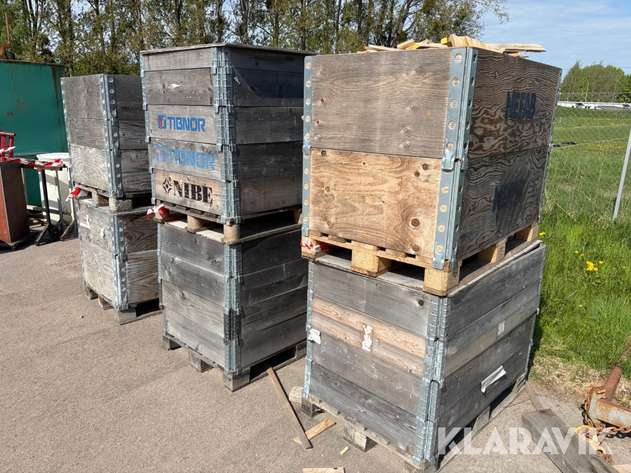 Spillvirke 6 st pallar
