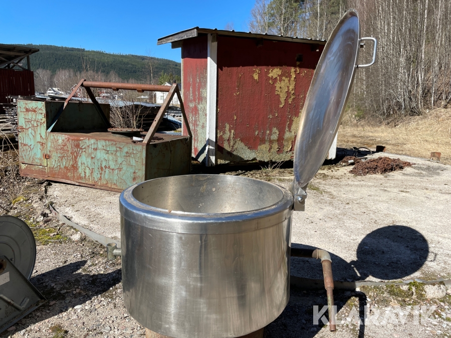 Tvättgryta rostfri utan kran  