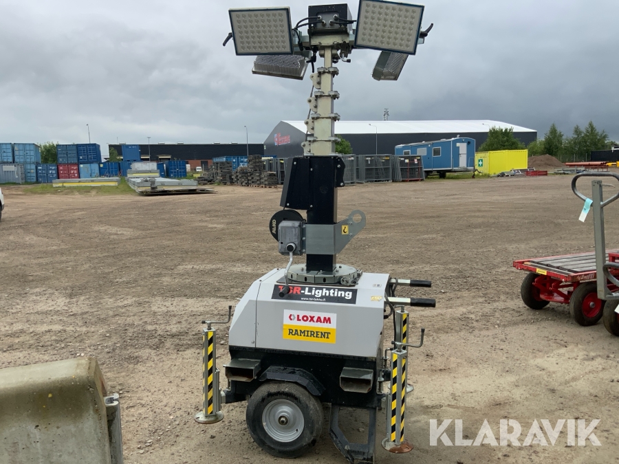 Belysningsmast på hjul 7m Generac Link T3 4x185W