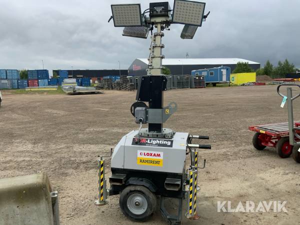 Belysningsmast på hjul 7m Generac Link T3 4x185W